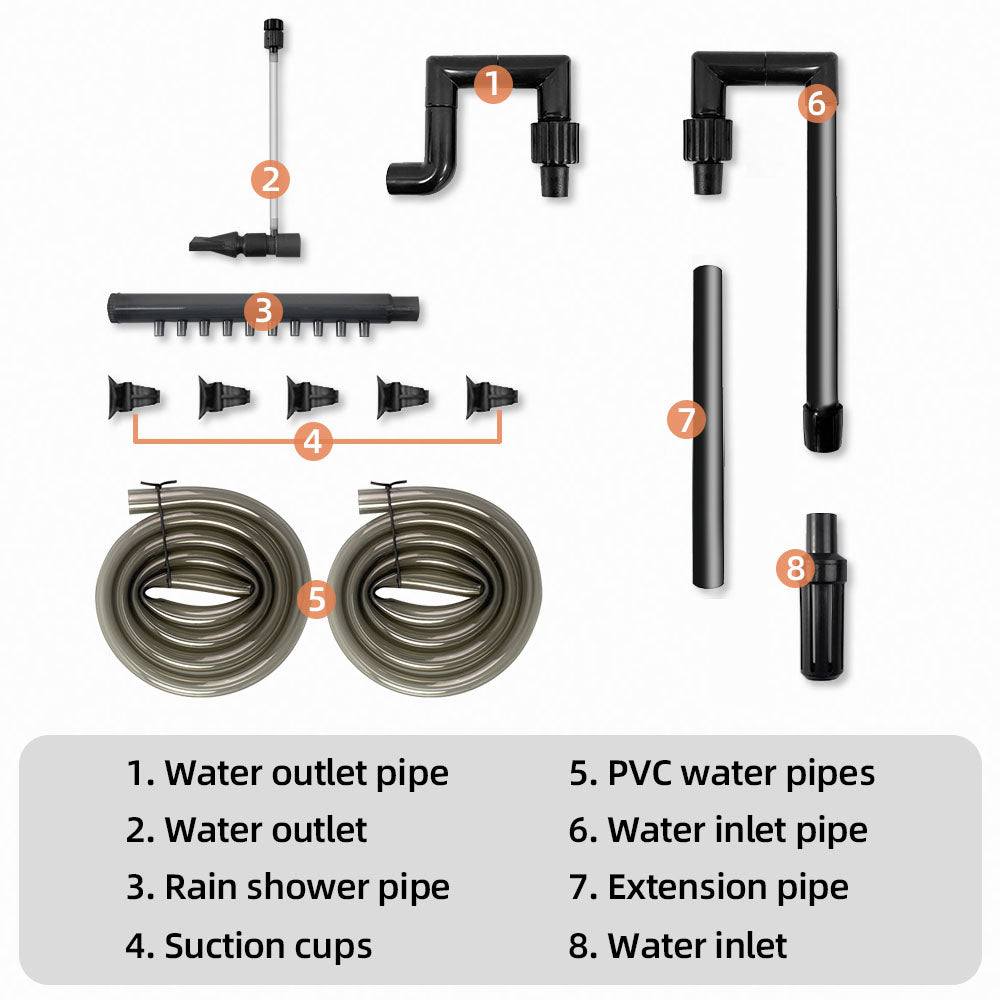 Replacement Accessories Set for Amosijoy 660GPH Canister Filter