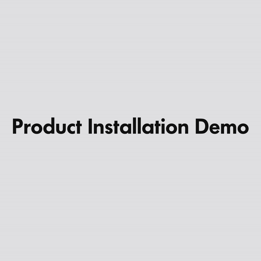 Product Installation Demo